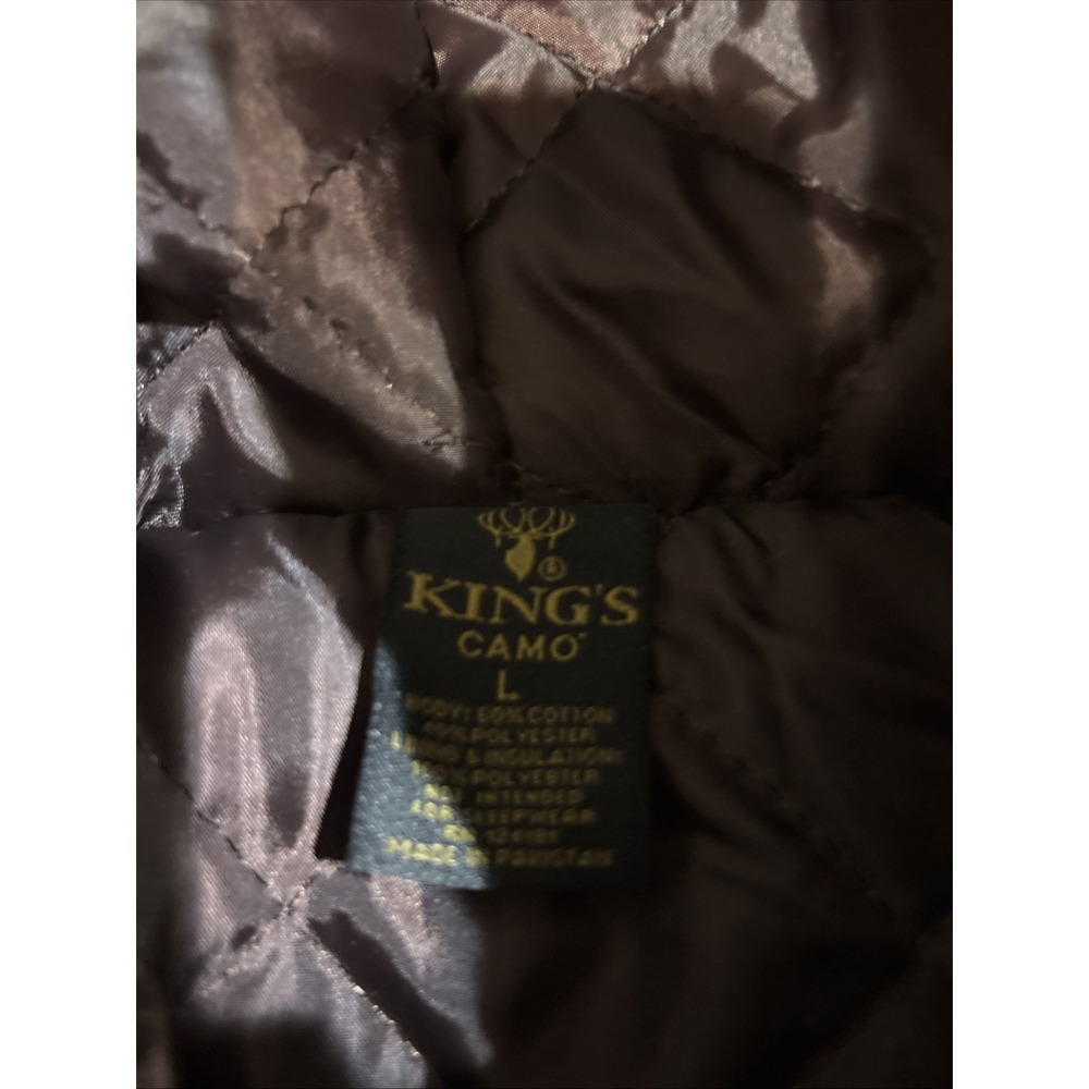 KINGS Camo Coat Kids Youth Large Hunting Jacket Carhartt Style Quilted Hood - Picture 4 of 10